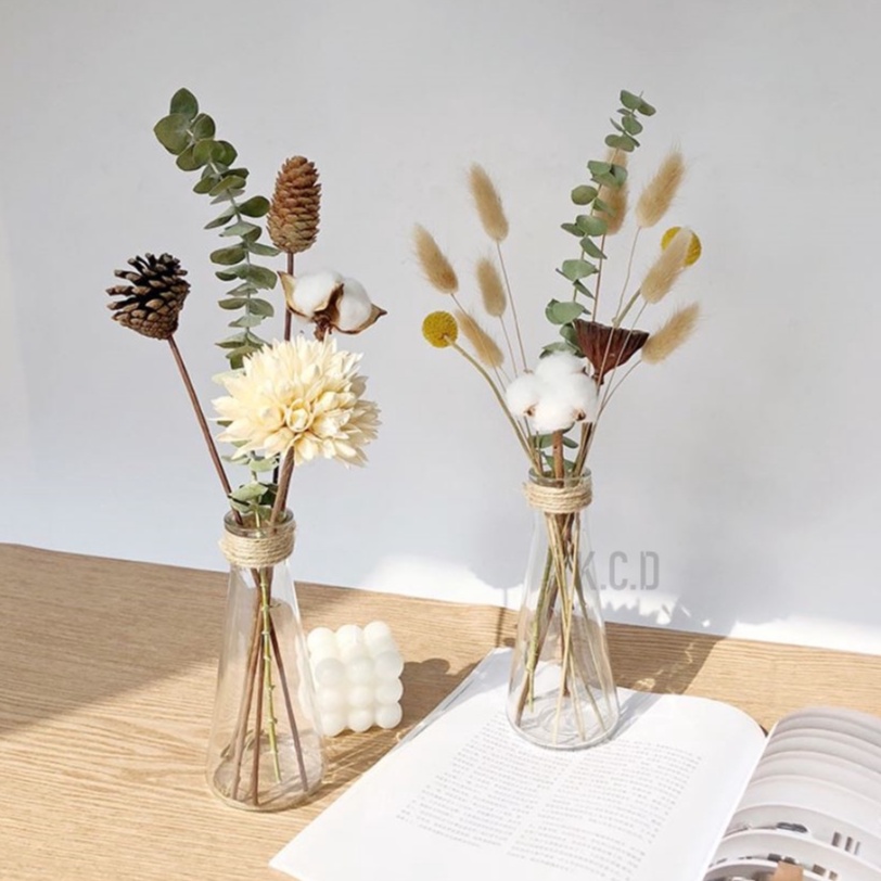 Natural Dried Flowers Plant Artificial Dried Flower Branch Handmade DIY Flower Arrangements for