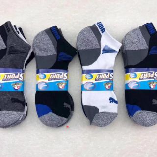 12pairs Men's MAKAPAL PUMA Thick Ankle Socks | Shopee Philippines