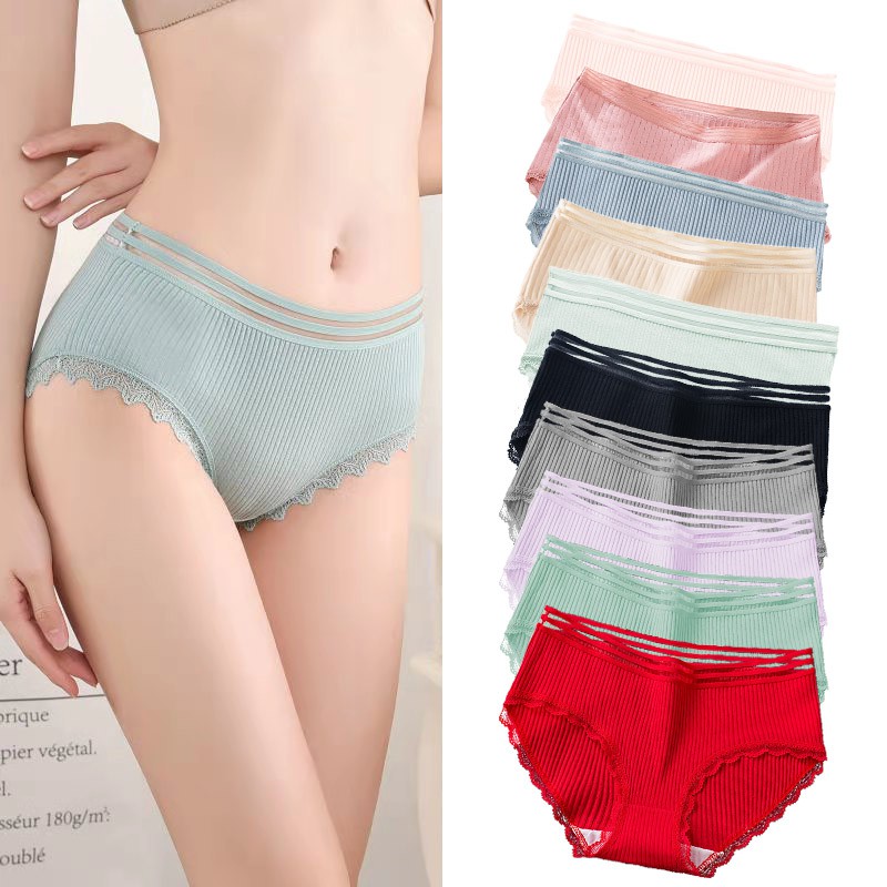 Women's Seamless Underwear Cotton Panty Lingerie Boyleg Underwear