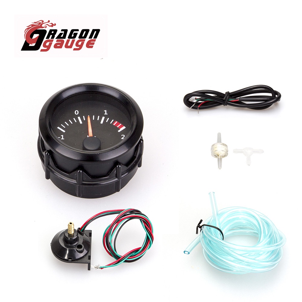 DRAGON GAUGE 52mm Water Temp Oil Temp Oil Press Voltmeter Vacuum Boost