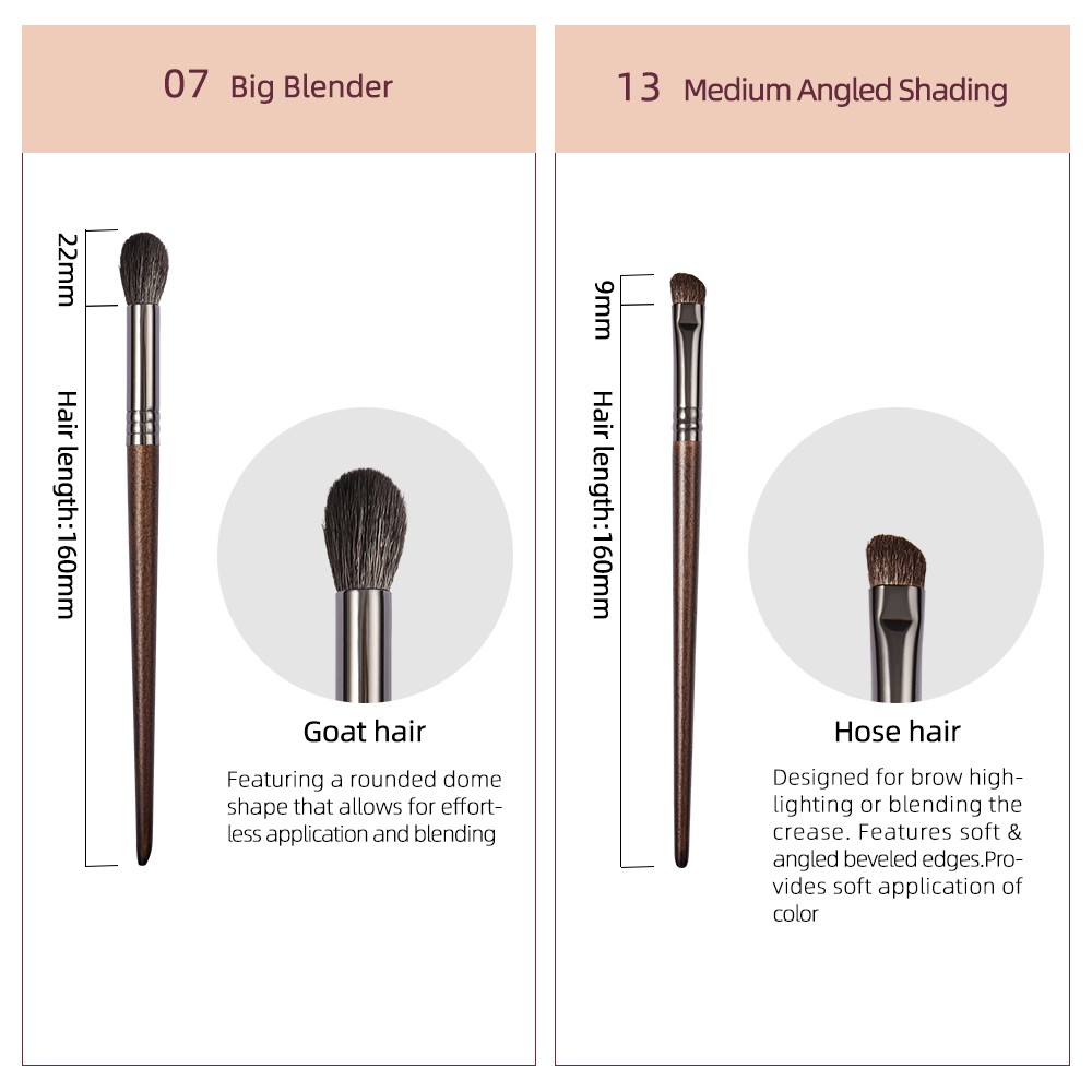 OVW 6 Pcs. Makeup Brush Set Multi-Function Eyeshadow Eye Liner Detail ...