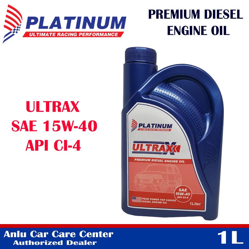 PLATINUM Ultrax Premium Diesel Engine Oil SAE 15W40 API CI4 (1L) Shopee Philippines