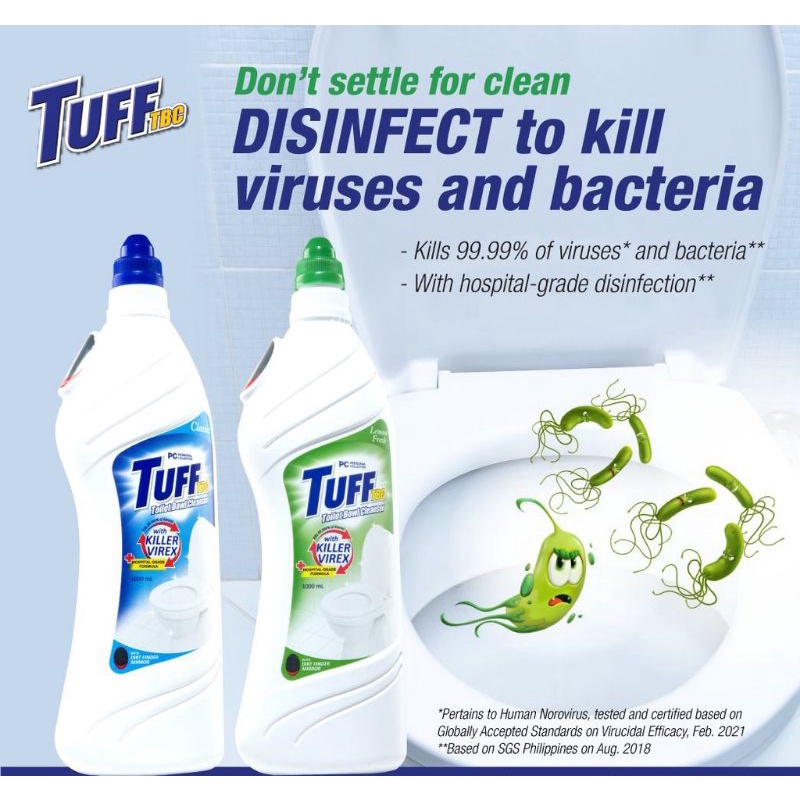 Tuff Toilet Bowl Cleaner - Classic (500/1000mL) Lemon (1000mL) | Shopee ...
