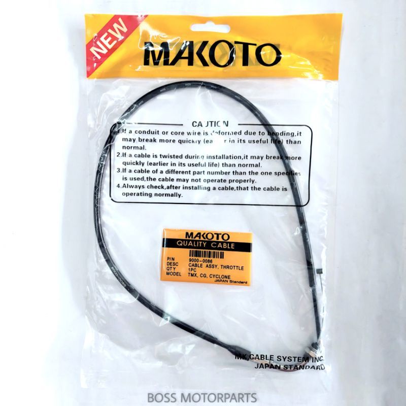 MAKOTO THROTTLE CABLE XRM 110, XRM 125, WAVE 100, TMX 155, TMX 125, BARAKO Shopee Philippines