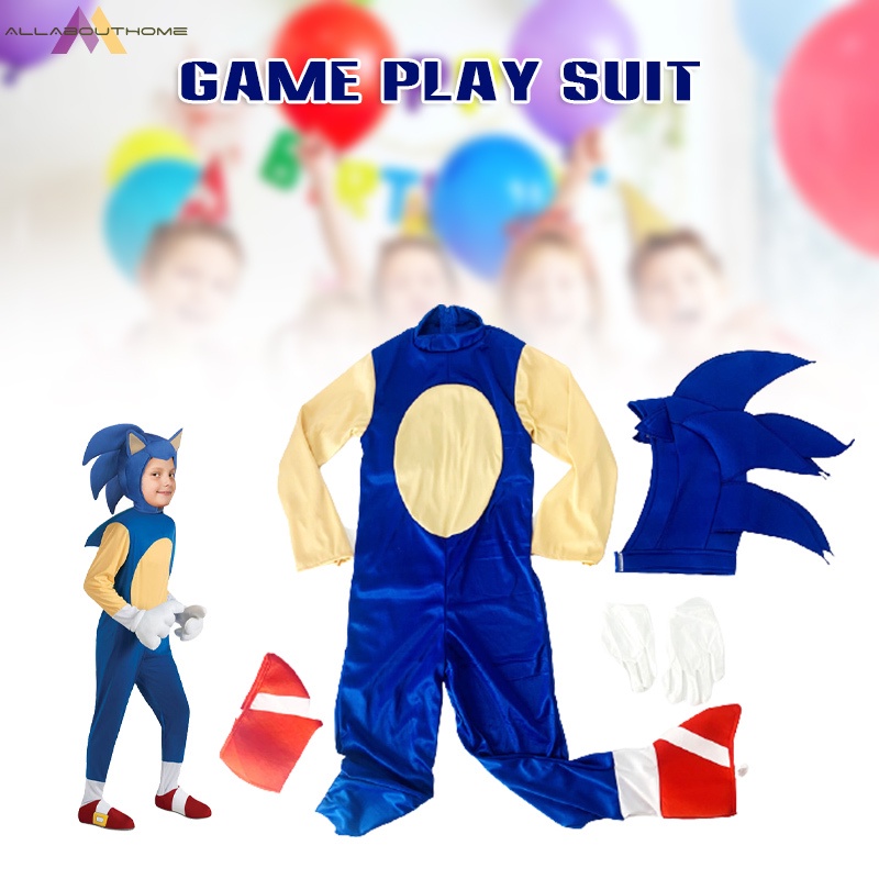 Sonic Deluxe Child Costume onic Generations Cosplay Cartoon Bodysuit ...