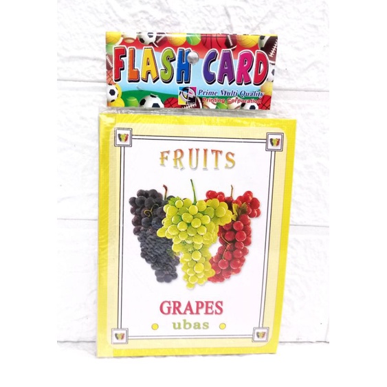 Educational Flashcards Fruits 4"x5" Shopee Philippines