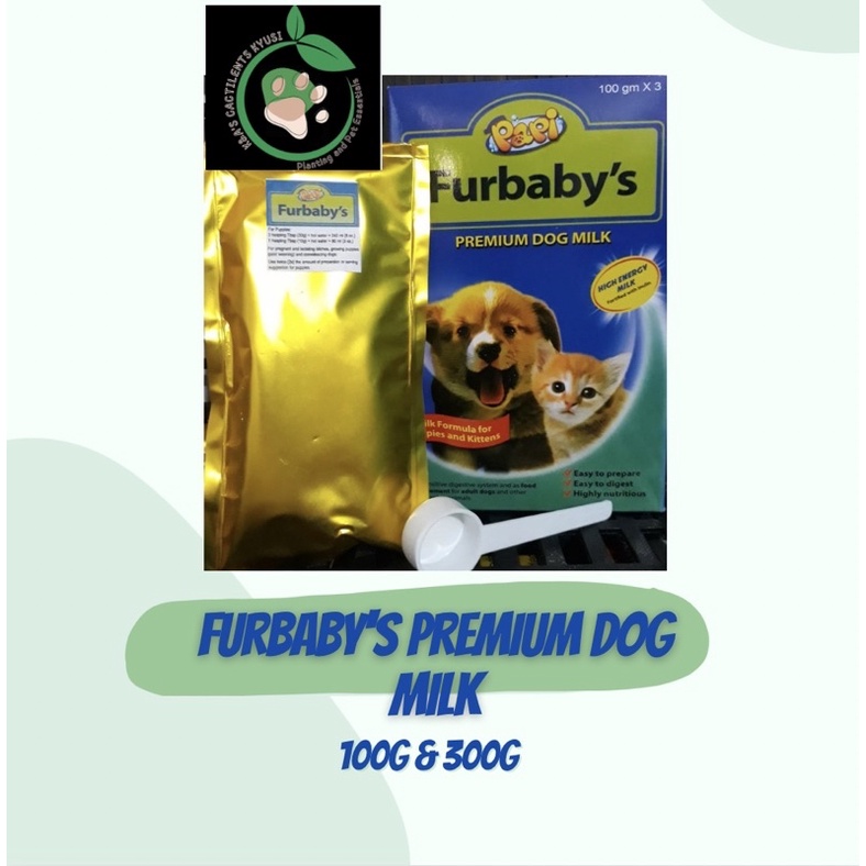 Papi Furbaby's Premium Dog Milk Replacer 300grams (3x100grams pack per box) Shopee Philippines