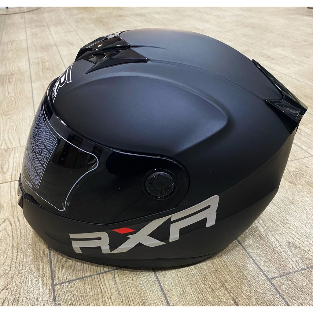 Full Black Helmet With Black Visor RXR BLACK VISOR With ICC K691-2
