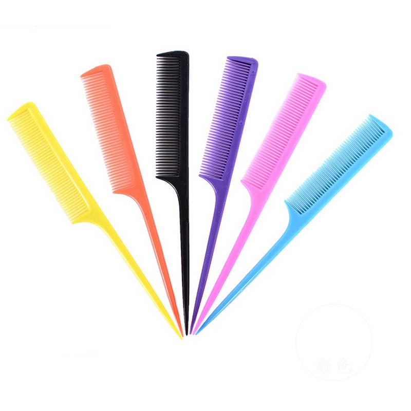 Hair Comb Salon Brush Styling Hairdressing Tail Plastic Comb with Long ...