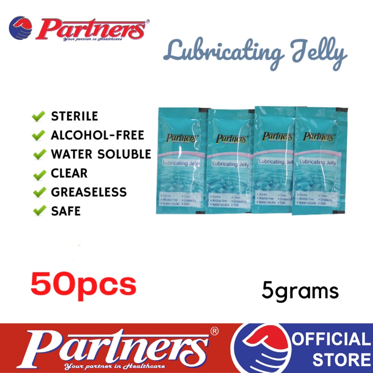 Partners Lubricating Jelly Sachet 5g 50 Pcs Shopee Philippines