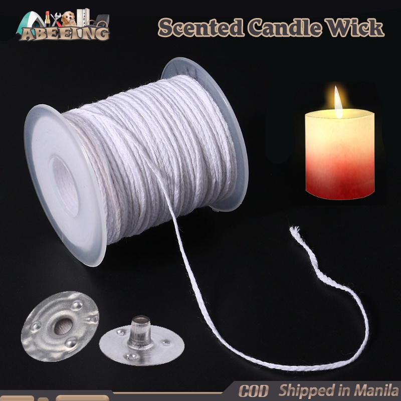 61M Candle Wick Roll Nonsmoke Candle Thread Wick Roll With 100 Pcs