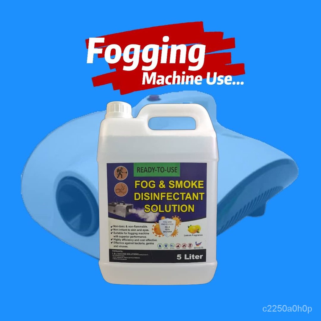 FOG & SMOKE DISINFECTANT SOLUTION 5L FOGGING MACHINE LIQUID 5L Shopee