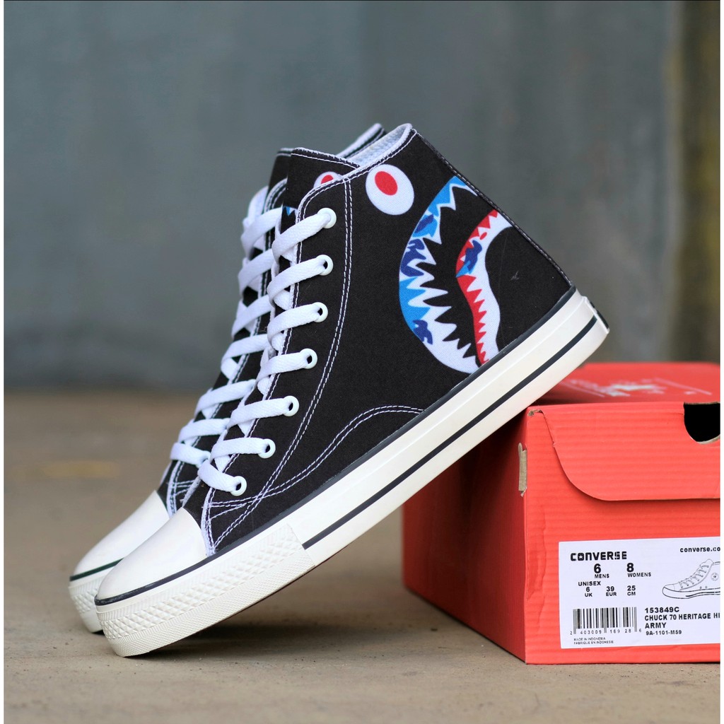 Bape converse store high top