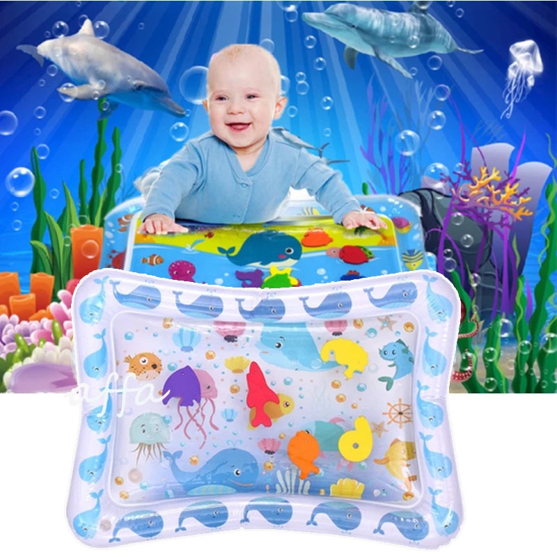 Baby Inflatable Patted Playmat Toddlers Water Toys Pat Play Mat Infants