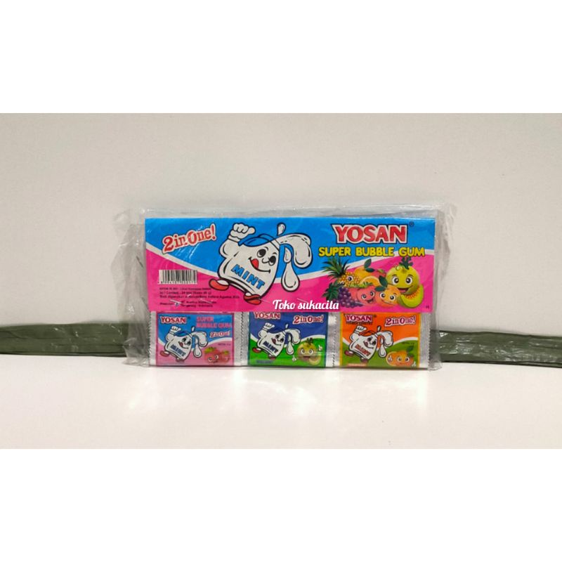 Yosan super bubble gum (24pcs) | Shopee Philippines