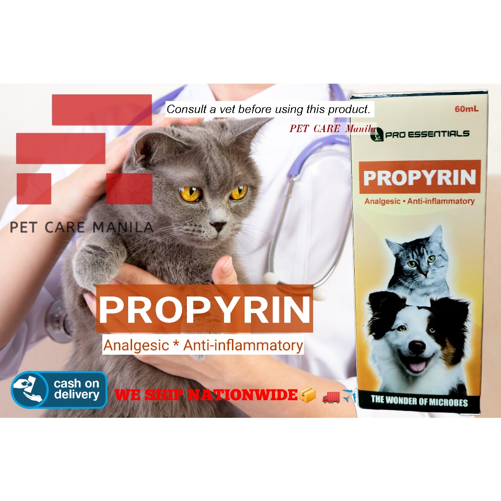 Authentic availablePROPYRIN 60ml Analgesic & Antiinflammatory for Dogs