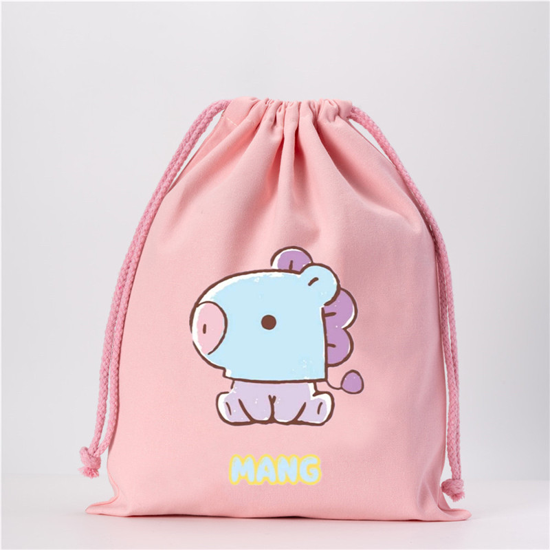 KPOP BT21 Drawstring pocket BTS Cartoons Bag Shopee Philippines