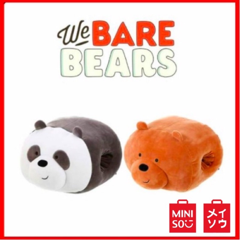 We bare bears shop miniso arm pillow