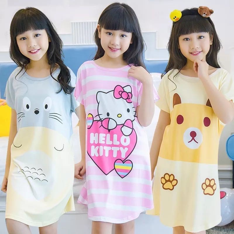 Cute Sleepwear Duster For Kids Assorted Design | Shopee Philippines