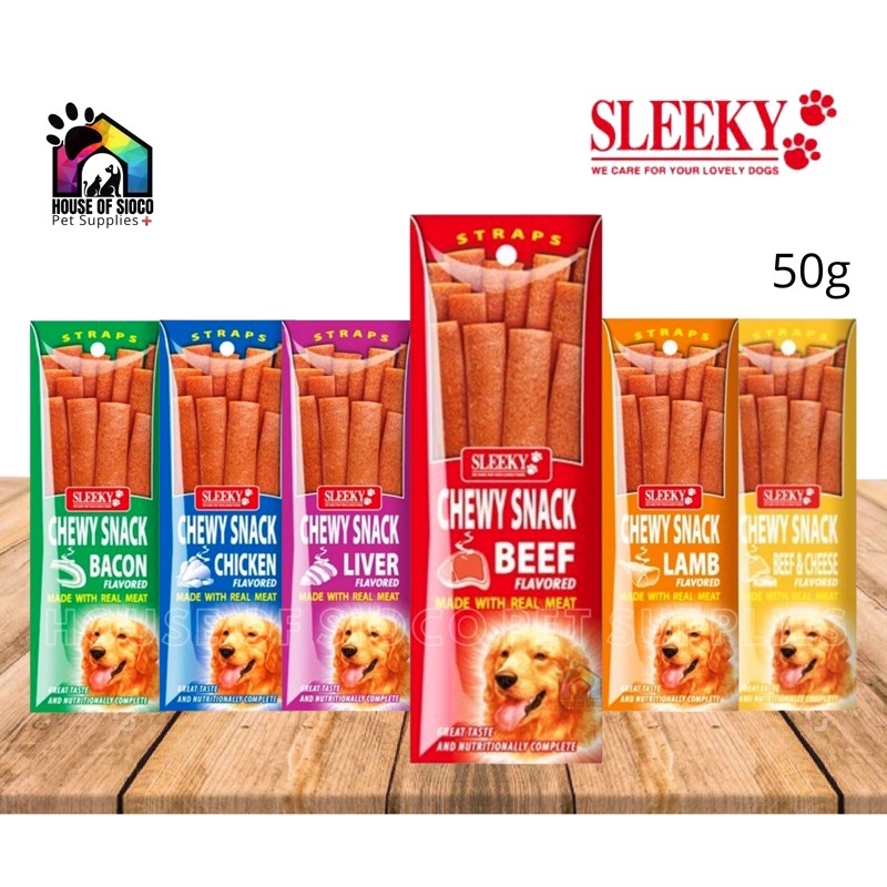Sleeky Chewy Dog Snacks 50g Shopee Philippines