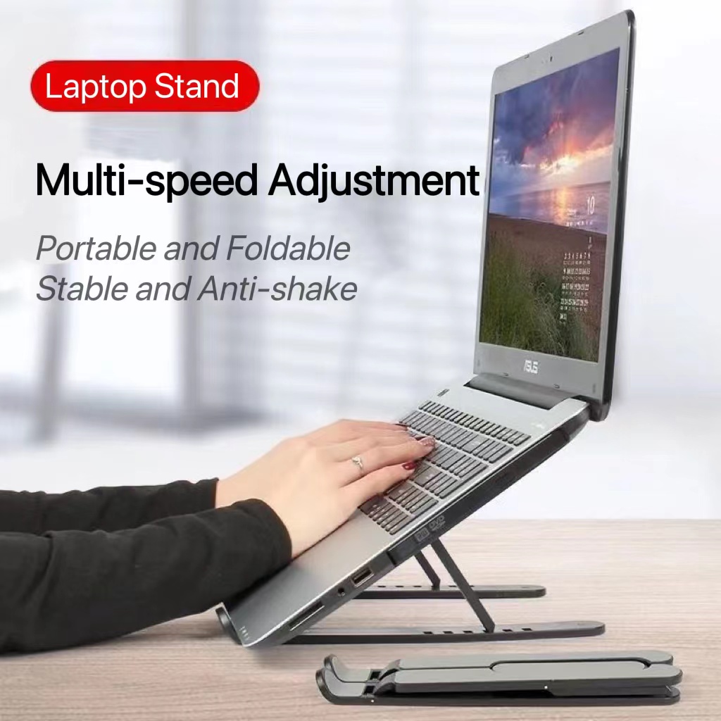 Laptop aluminum alloy bracket folding portable cooling bracket desktop ...