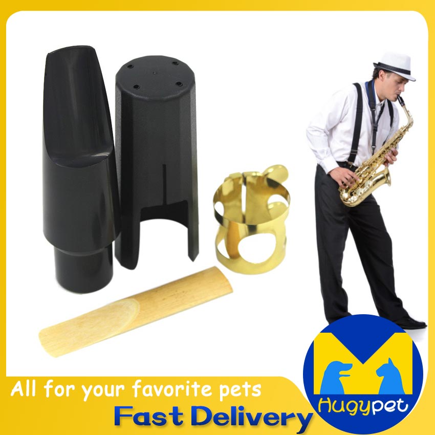 Alto Sax Saxophone Mouthpiece With Cap Reed Mouthpiece Pads Metal Clip ...