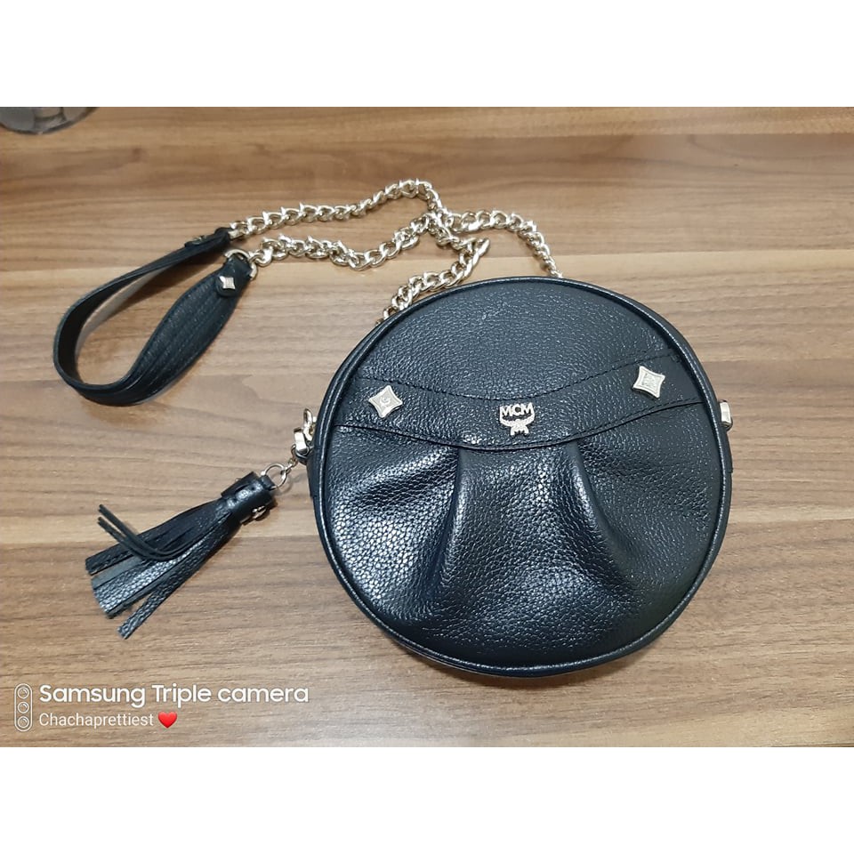 MCM Black Tambourine Sling Bag
