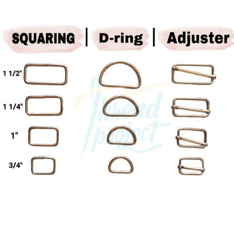 10pcs Nickel Adjuster Squaring D-ring SOLD per pack | Shopee Philippines