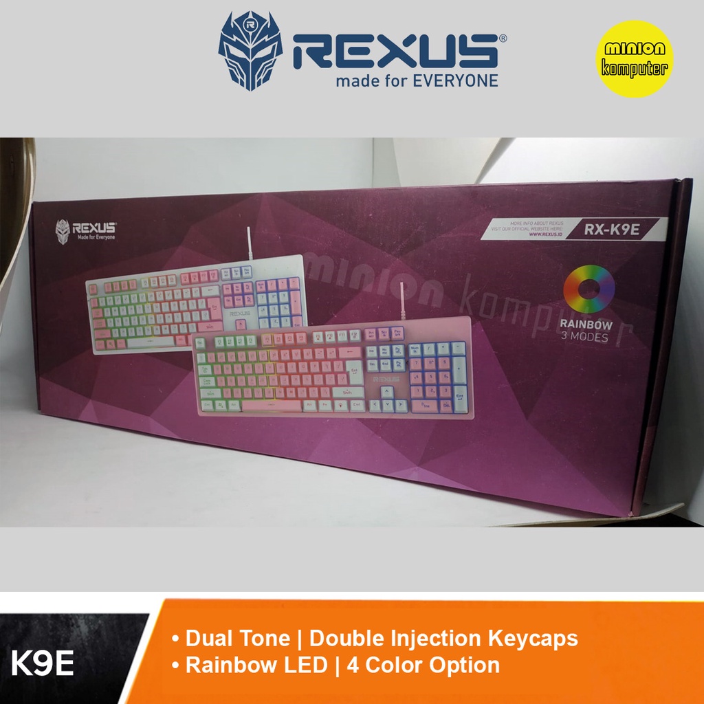 Rexus Battlefire K9E Rainbow Fullsize Gaming Keyboard | Shopee Philippines