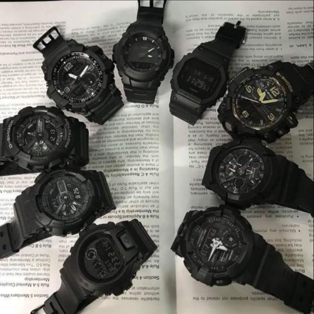 G shock hotsell all black