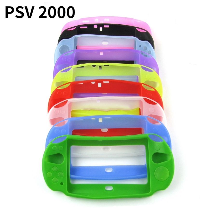 Silicone Rubber Soft Skin Protective Shell Case Cover for PS Vita 2000