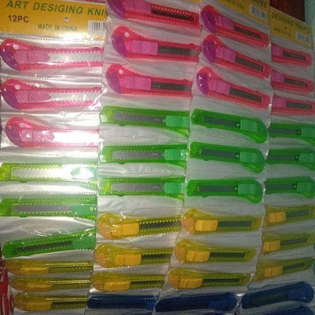 12 pcs Art Designing Cutter Knives | Shopee Philippines