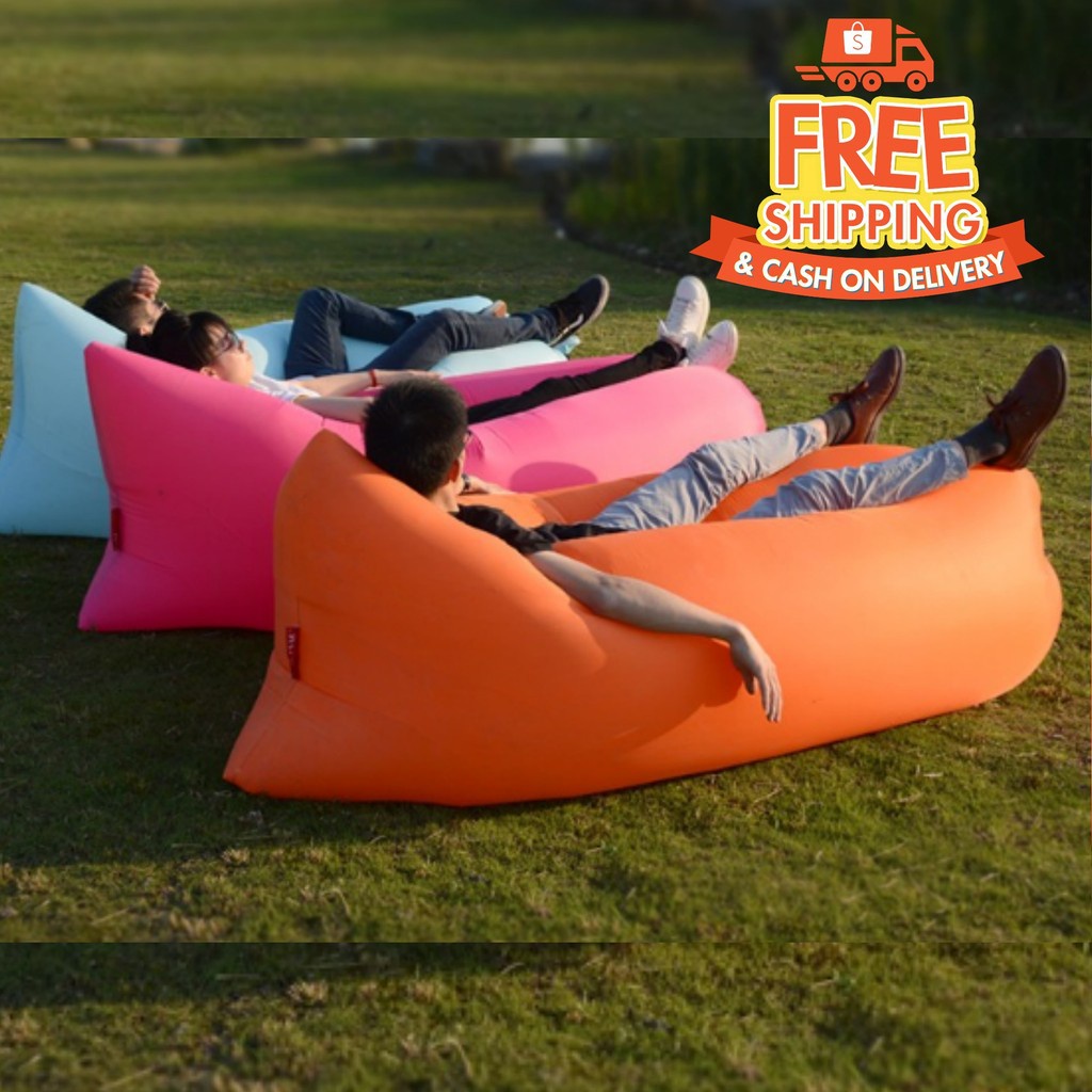 FAST INFLATABLE Banana Bed Beach inflatable bed Shopee Philippines