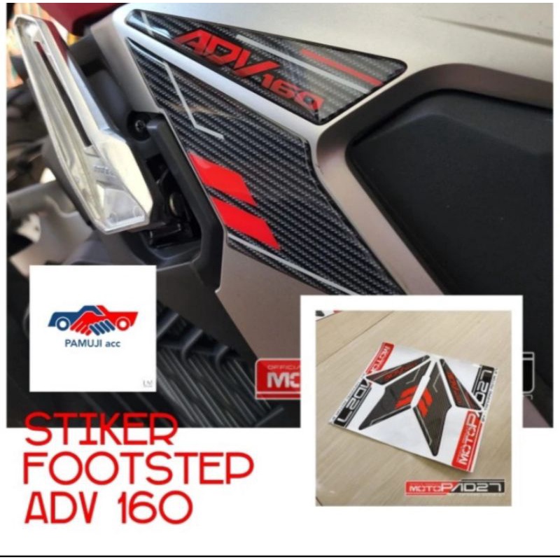 Motopad Sticker Footstep Footrest Adv160 Premium Resin | Shopee Philippines