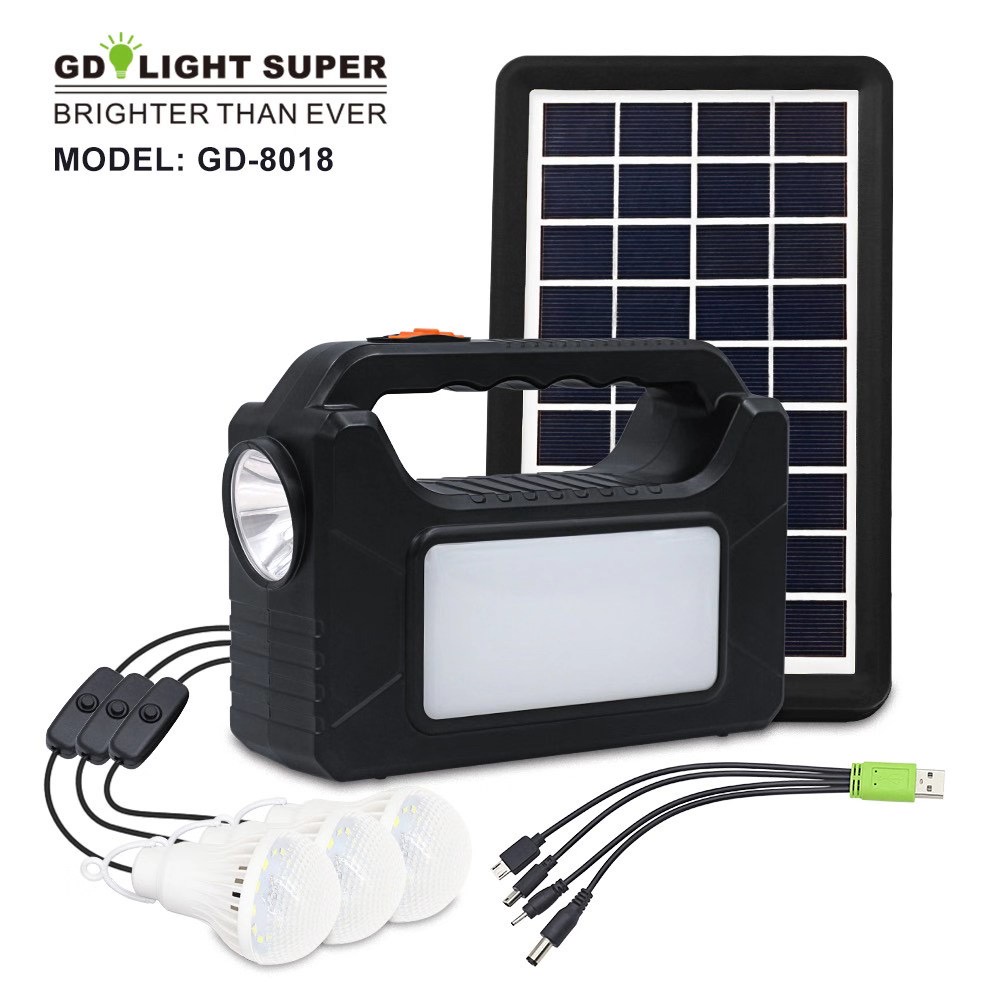 GDPLUS GD-8018 Plus Solar Lighting System Kit | Shopee Philippines