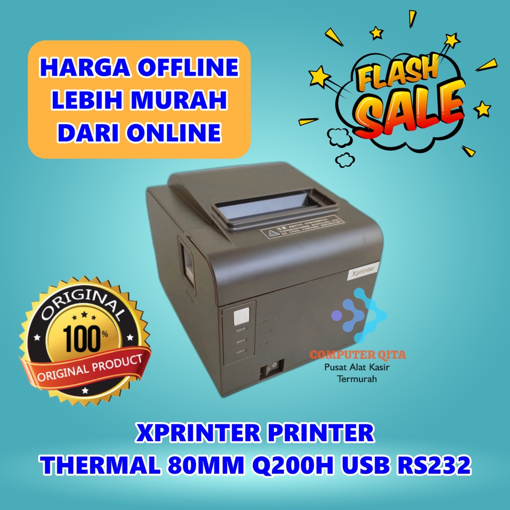 Xprinter THERMAL POS PRINTER 80MM Q200H - USB RS232 | Shopee Philippines