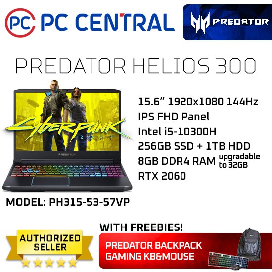 10th Gen Acer Predator Helios 300 With Rtx 2060 Acer Predator