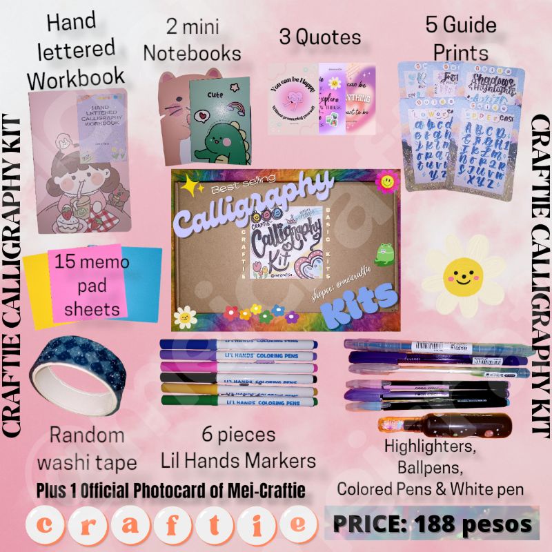 CUTIE CALLIGRAPHY KITS by meicraftie (BEST SELLING CALLIGRAPHY KIT ...