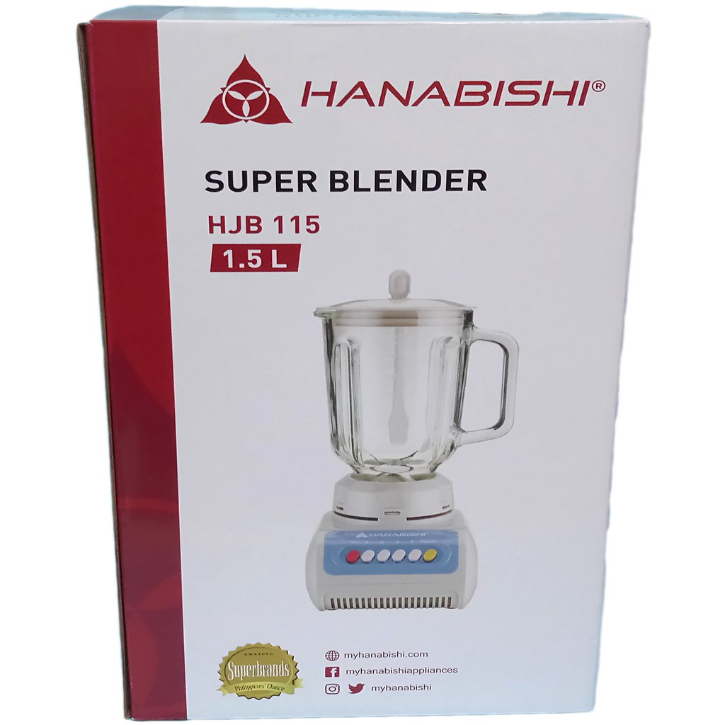 ORIGINAL HANABISHI super blender HJB115 1.5 liters Shopee Philippines