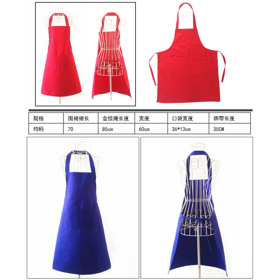 Cooking Baking Aprons Sleeveless Reusable Kitchen Restaurant Household ...