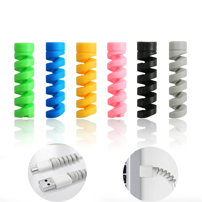 Cable Protector Data line Sleeve Cord Organizer Earphone Cable Silicone ...