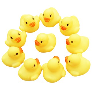 10PC Squeezing Call Rubber Duck Ducky Duckie Baby Shower Bath Toys ...