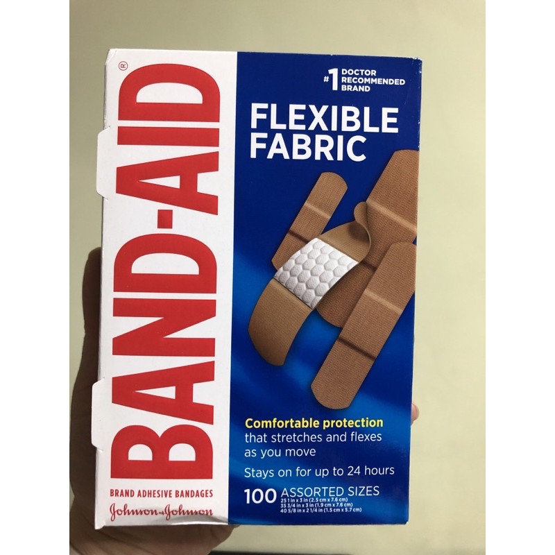 on hand!Bandaid adhesive bandages, flexible fabric, 30 all one size ...