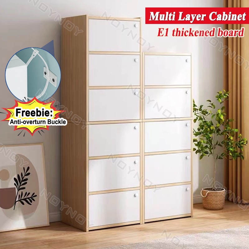 6 Layer Cabinet Locker Bookcase Simple Home Living Room Locker Modern ...