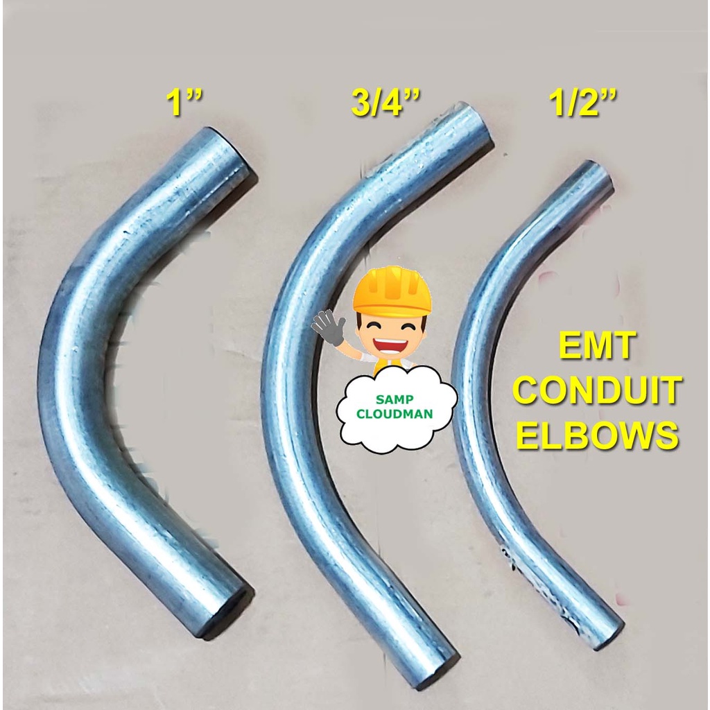 EMT Conduit Elbow 1/2 3/4 1 inch Electrical Fittings Elbows Galvanized ...