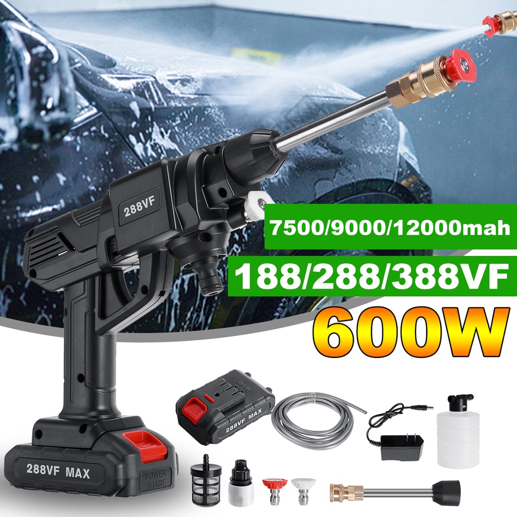 188VF/288VF/388VF Rechargeable Car Wash Gun Electric Water Guns ...