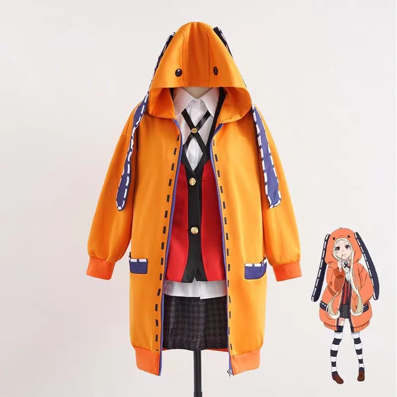 Anime Kakegurui Compulsive Gambler Rune Runa Yomozuki Cosplay Costume