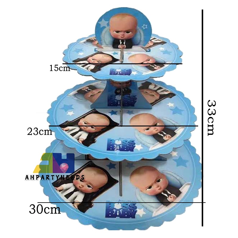 Boss Baby Theme Birthday Decoration Balloon Backdrops Kid's Happy Party ...