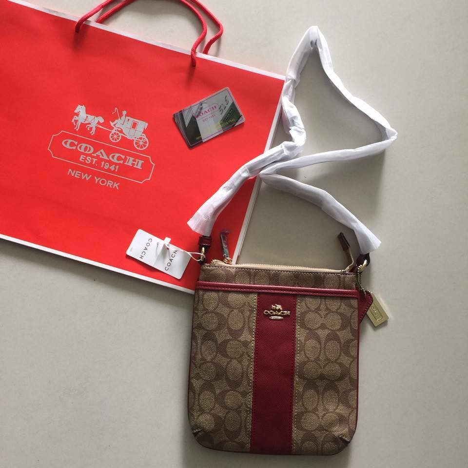 Coach sling bag Maroon Shopee Philippines