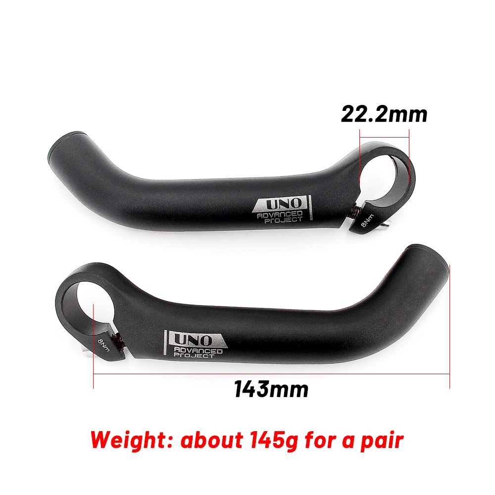 UNO Mountain Bicycle Handlebars Bar Ends 1 Pair Aluminum Alloy ...